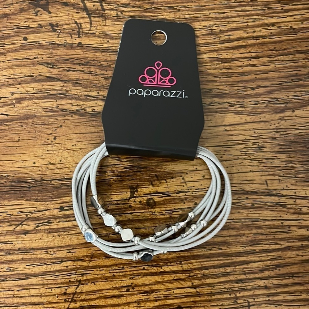 Paparazzi Cut the Cord Silver Bracelet